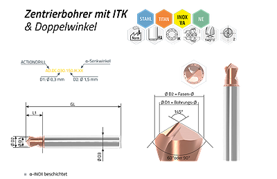 ACTIONDRILL Double-Center cooled — Ansicht 1