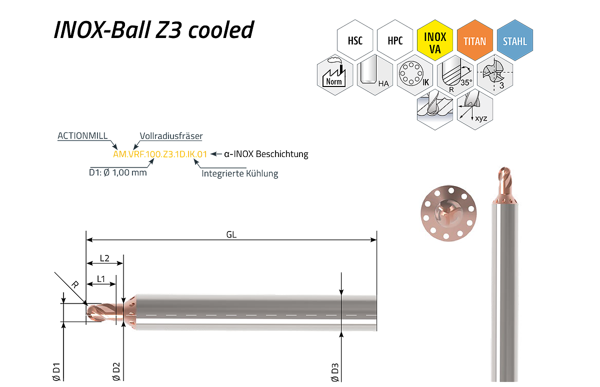ACTIONMILL INOX-Ball Z3 cooled