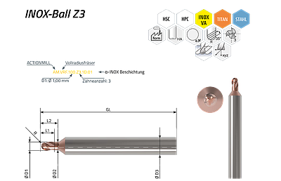 ACTIONMILL INOX-Ball Z3 — Ansicht 1