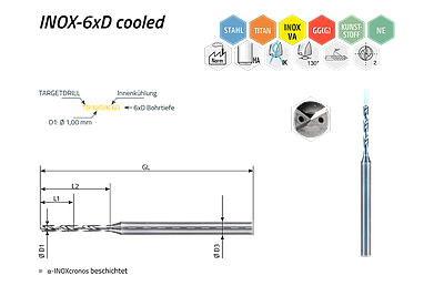 TARGETDRILL INOX-6xD bis 24xD cooled — Ansicht 1