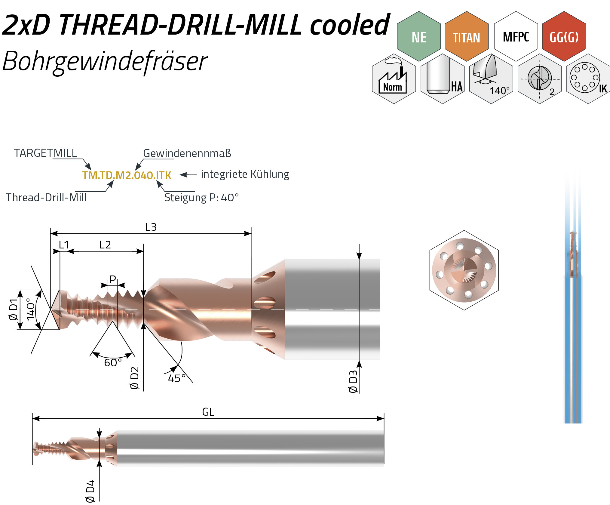 TARGETDRILL Thread-DRILL-MILL